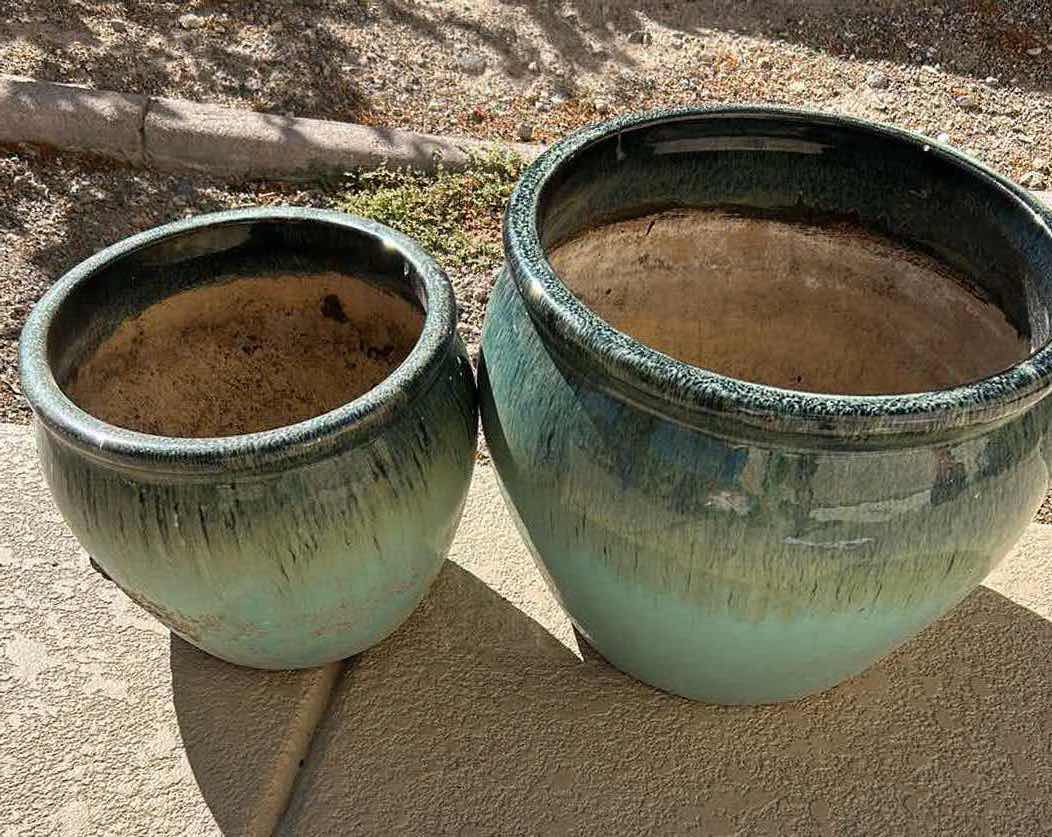 Photo 1 of 2 ACRYLIC POTS TEAL