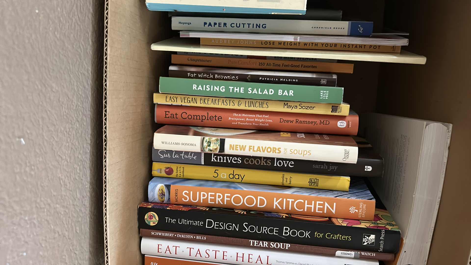 Photo 1 of CONTENTS OF BOX VARIOUS TITLES & AUTHORS COOKING