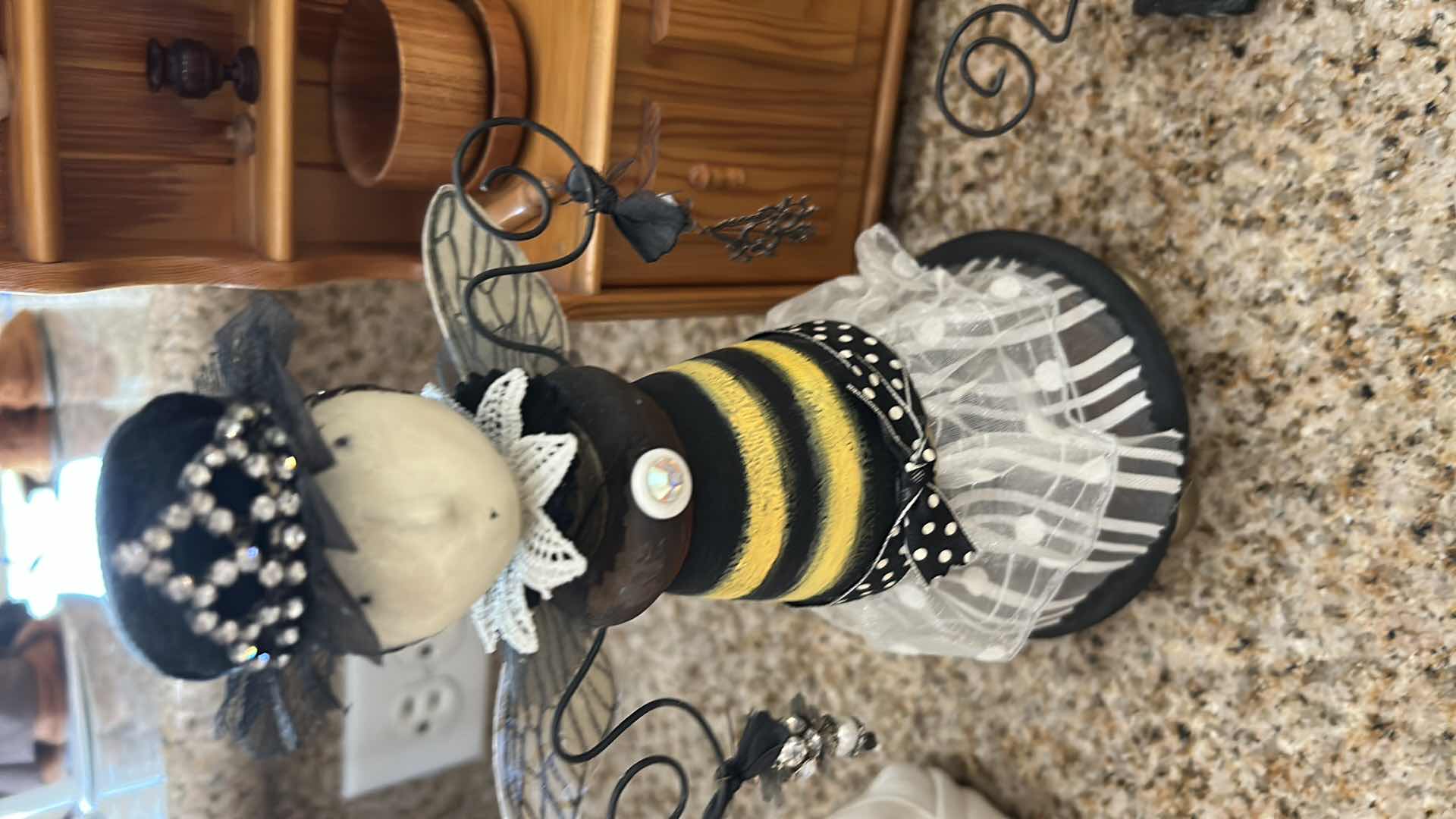 Photo 1 of SCALE MINIATURE CUPBOARD& HANDMADE FOLK ART DOLL