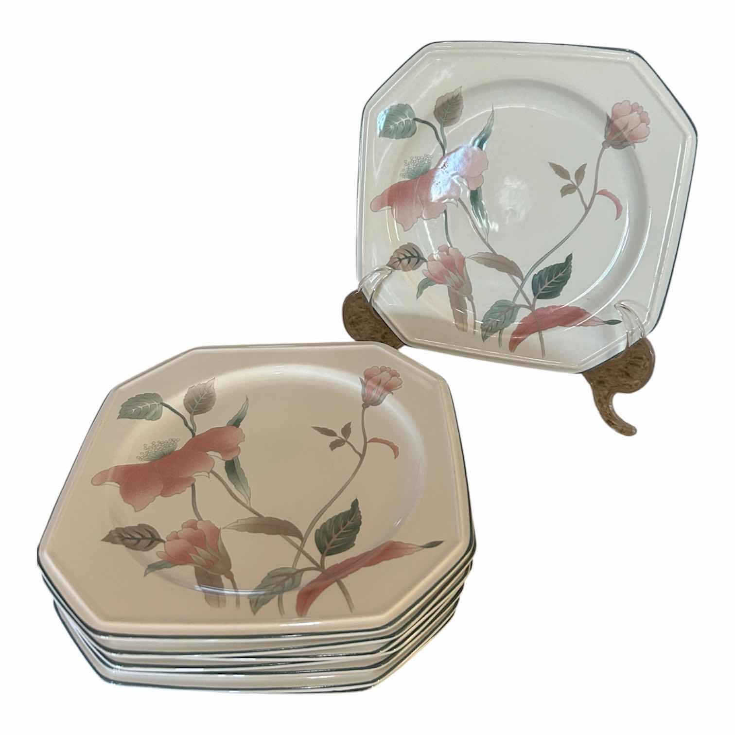 Photo 1 of 8- MIKASA CONTINENTAL SILK FLOWERS SALAD PLATES