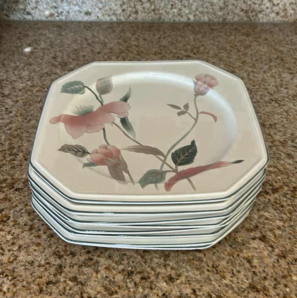 Photo 1 of 8- MIKASA CONTINENTAL SILK FLOWERS SALAD PLATES
