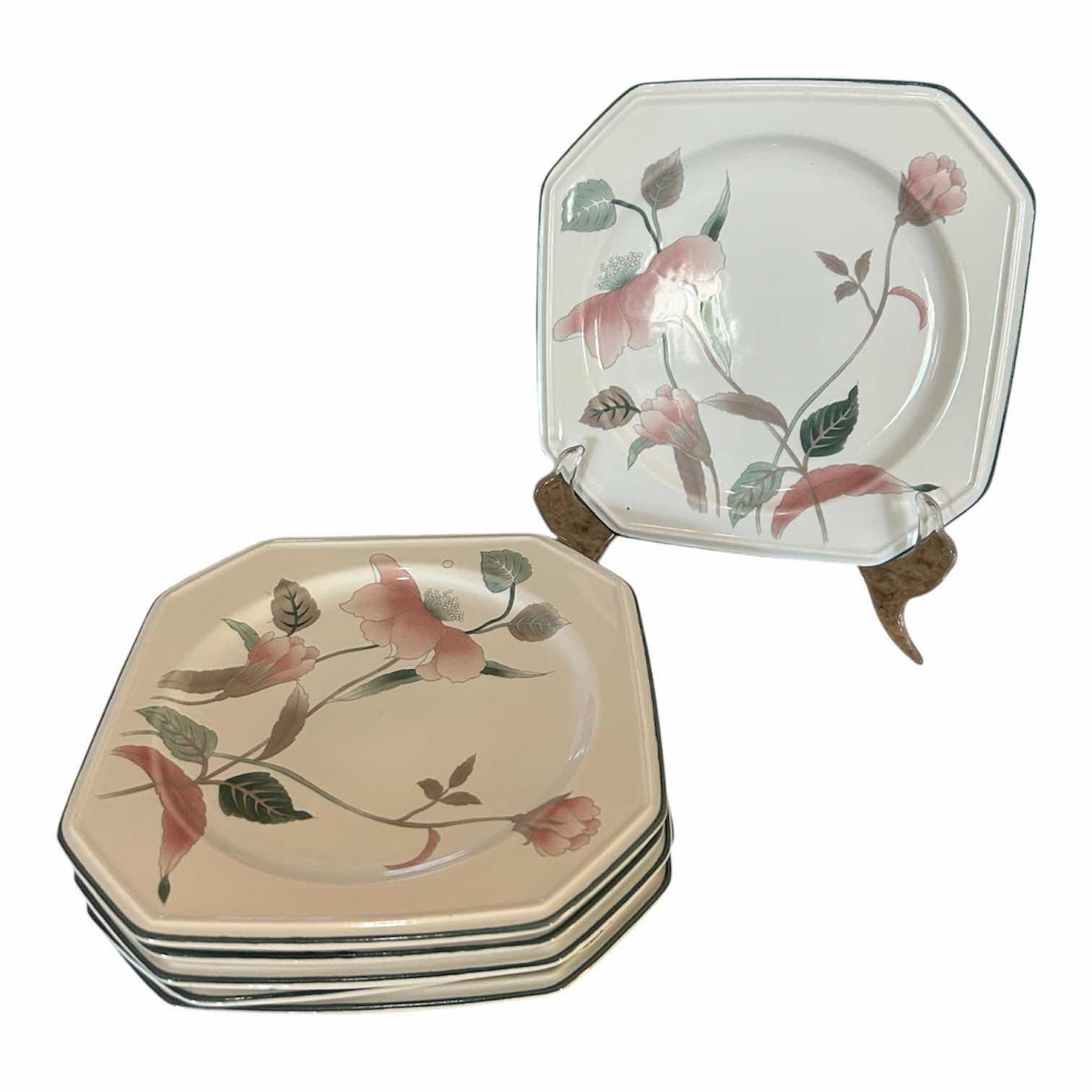 Photo 1 of 7-MIKASA CONTINENTAL SILK FLOWERS DESSERT PLATES