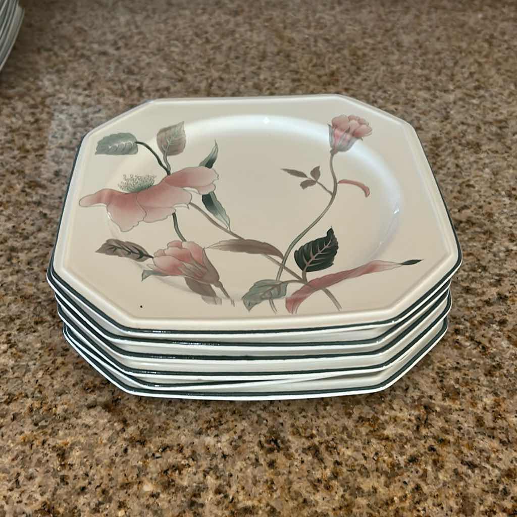 Photo 1 of 7-MIKASA CONTINENTAL SILK FLOWERS DESSERT PLATES