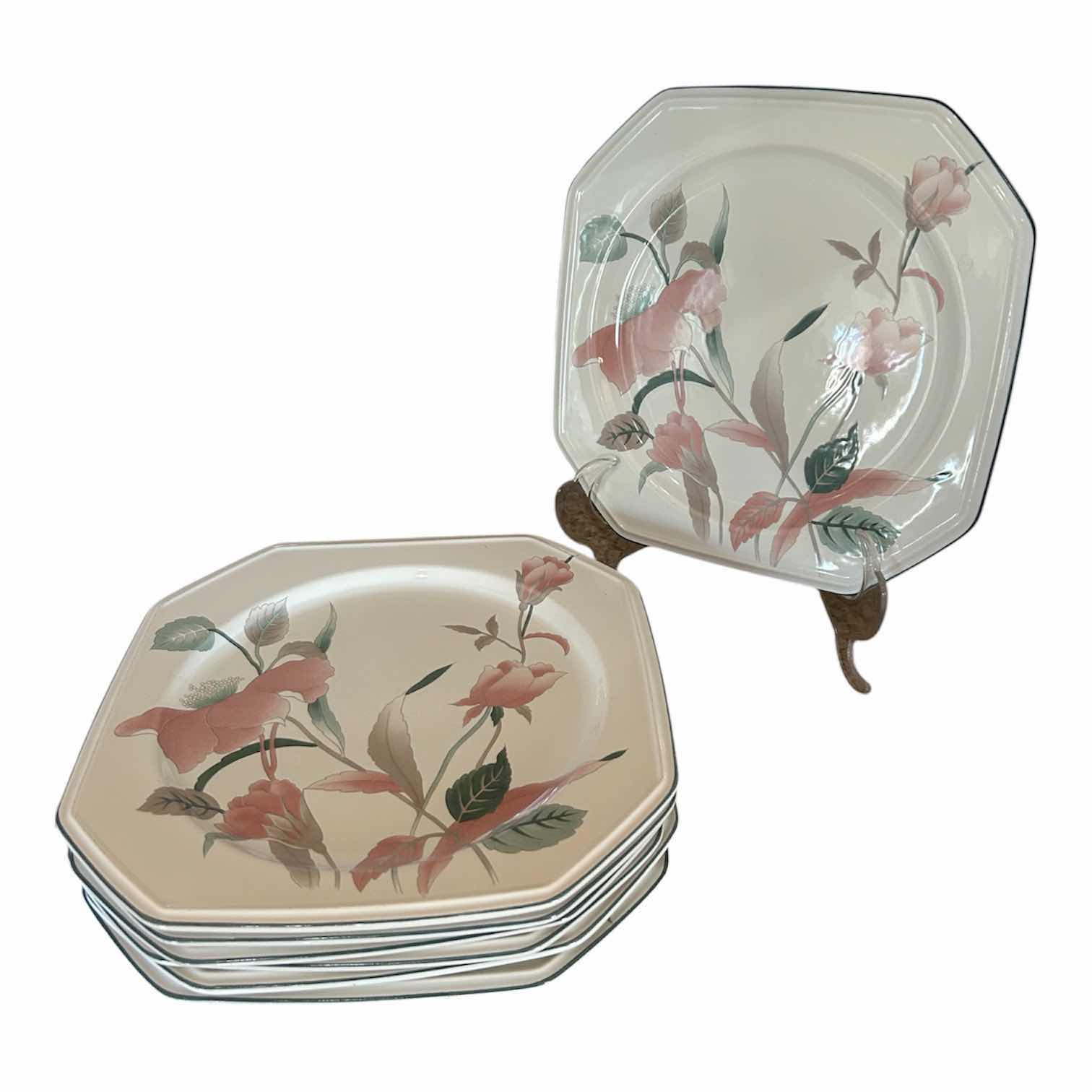 Photo 1 of 7-MIKASA CONTINENTAL SILK FLOWERS DINNER PLATES