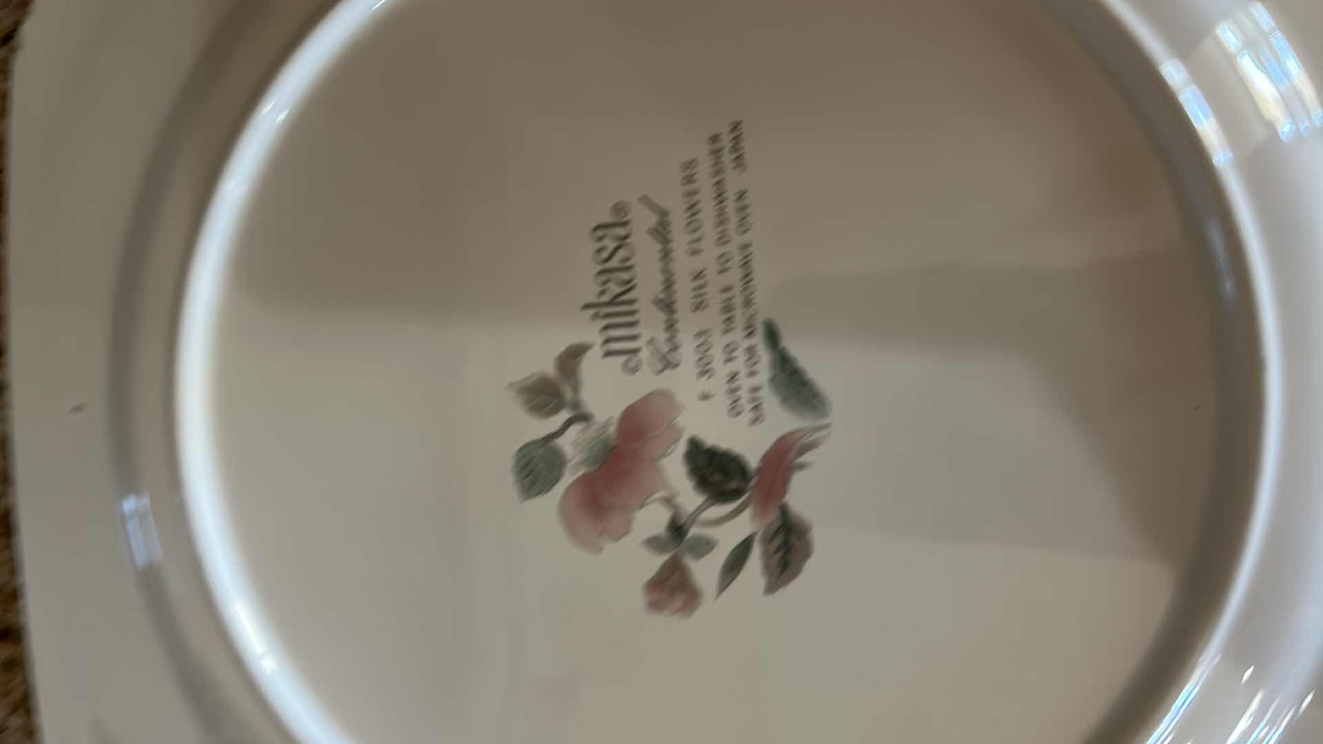 Photo 1 of 7-MIKASA CONTINENTAL SILK FLOWERS DINNER PLATES