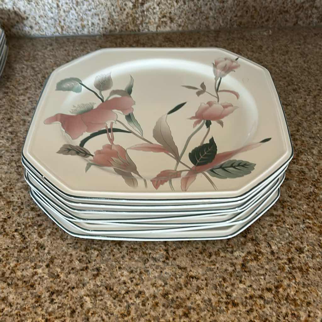 Photo 1 of 7-MIKASA CONTINENTAL SILK FLOWERS DINNER PLATES