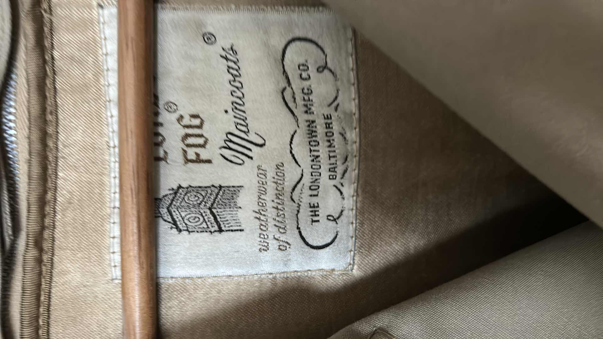 Photo 1 of BEIGE LONDON FOG MAINCOATS LINED SIZE 42 R