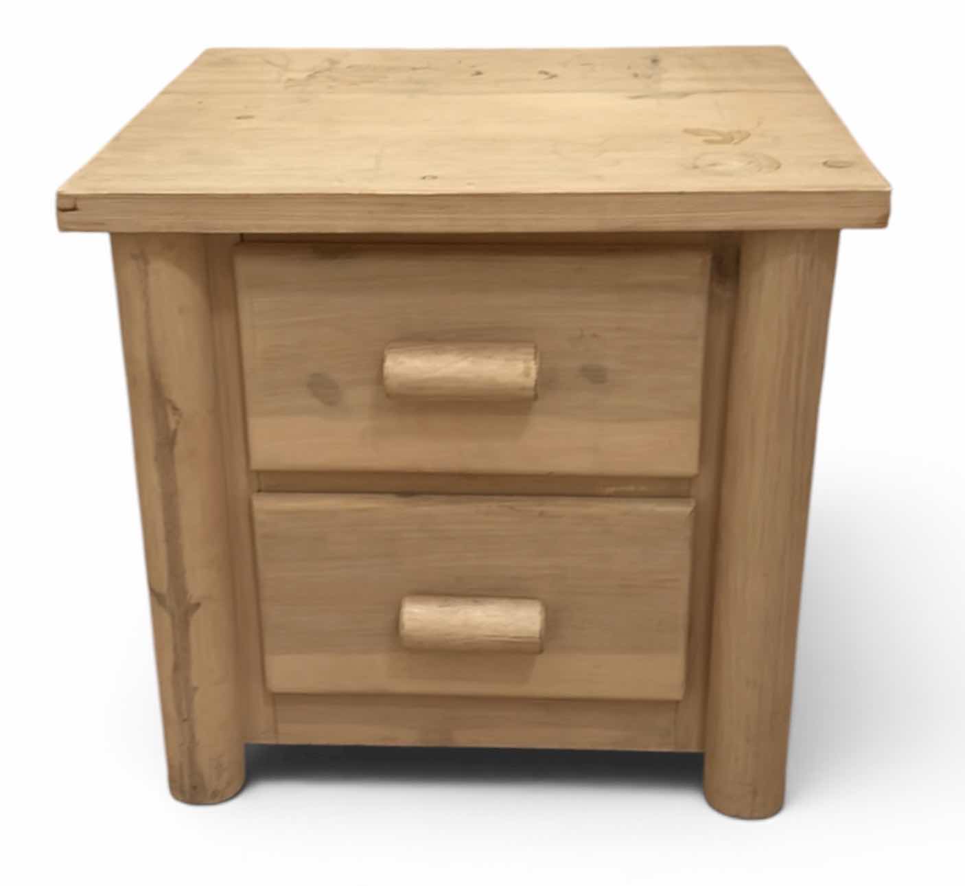 Photo 1 of KNOTTY PINE 2 DRAWER END TABLE/NIGHTSTAND 25“ x 24” H24“