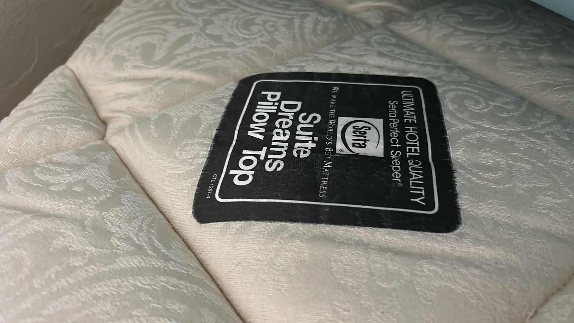 Photo 1 of SERTA PILLOW TOP QUEEN MATTRESS AND 5” FOAM TOPPER