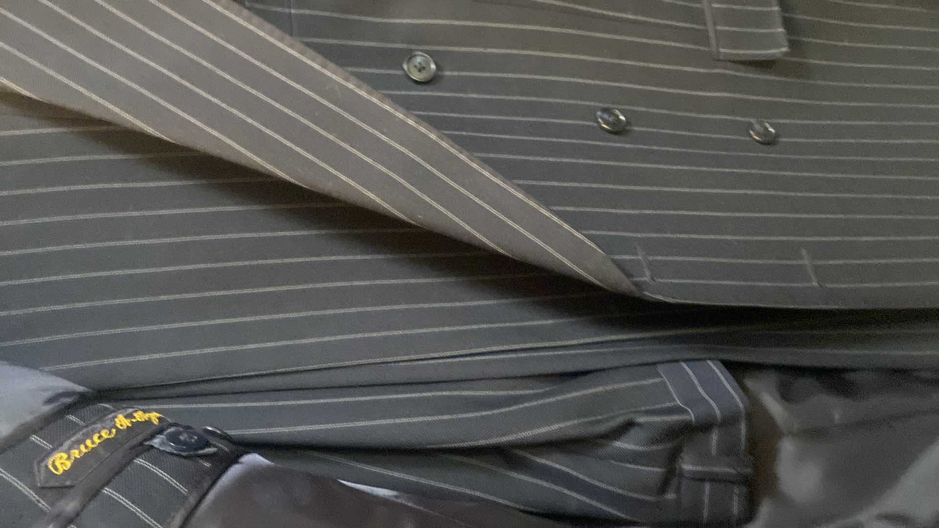 Photo 1 of MENS GRAND CUSTOM SUIT 100%WOOL MADE IN HONG KONG EST SIZE JACKET 40/42 PANTS 33/34