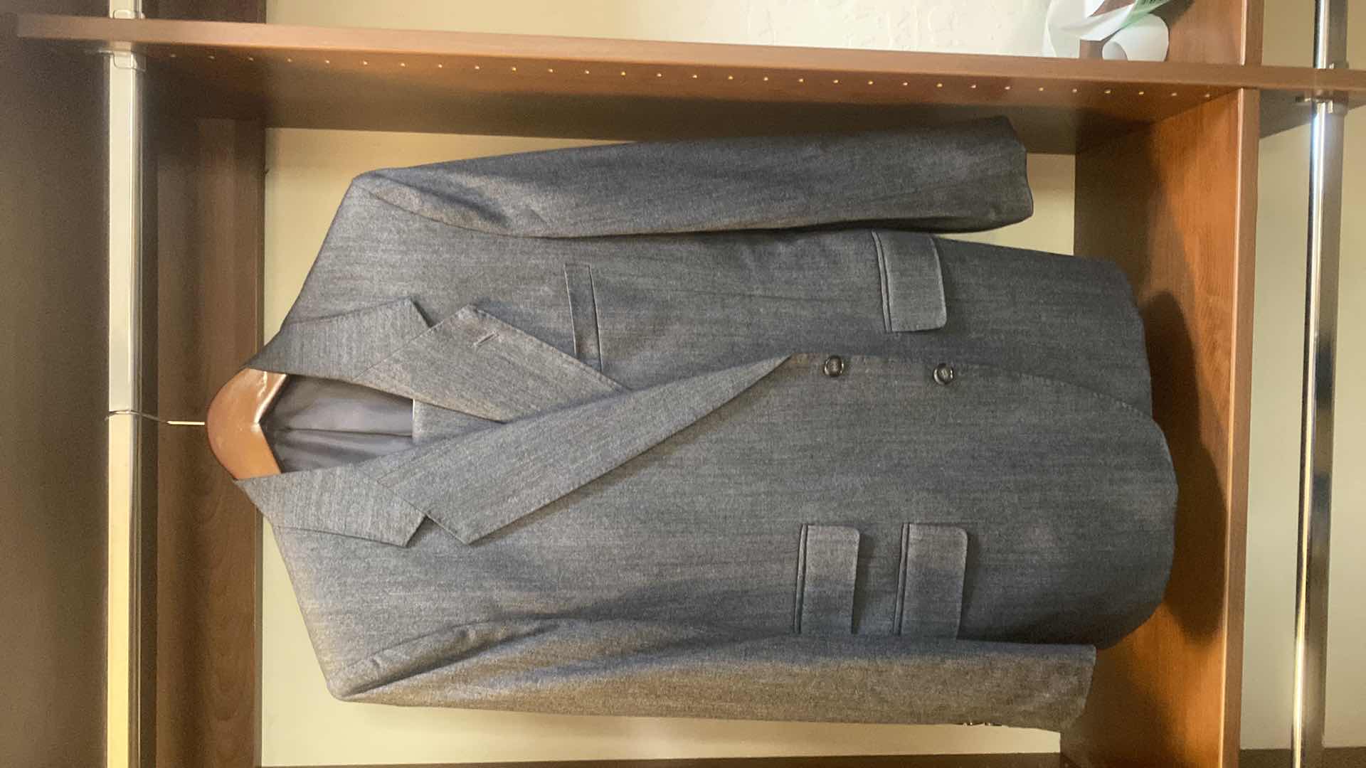 Photo 1 of MENS GRAND CUSTOM SUIT 100%WOOL MADE IN HONG KONG EST SIZE JACKET 40/42 PANTS 33/34