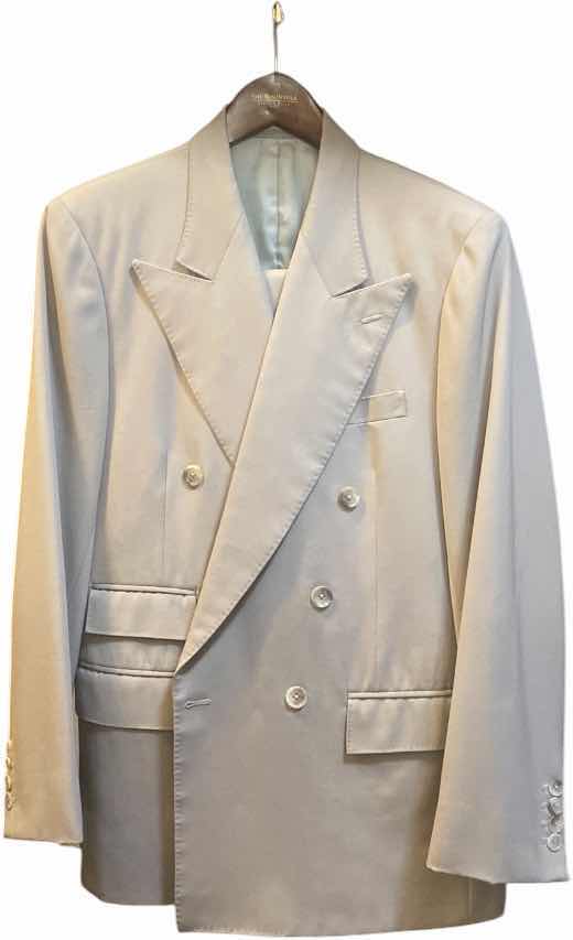 Photo 1 of MENS GRAND CUSTOM SUIT 100%WOOL MADE IN HONG KONG EST SIZE JACKET 40/42 PANTS 33/34