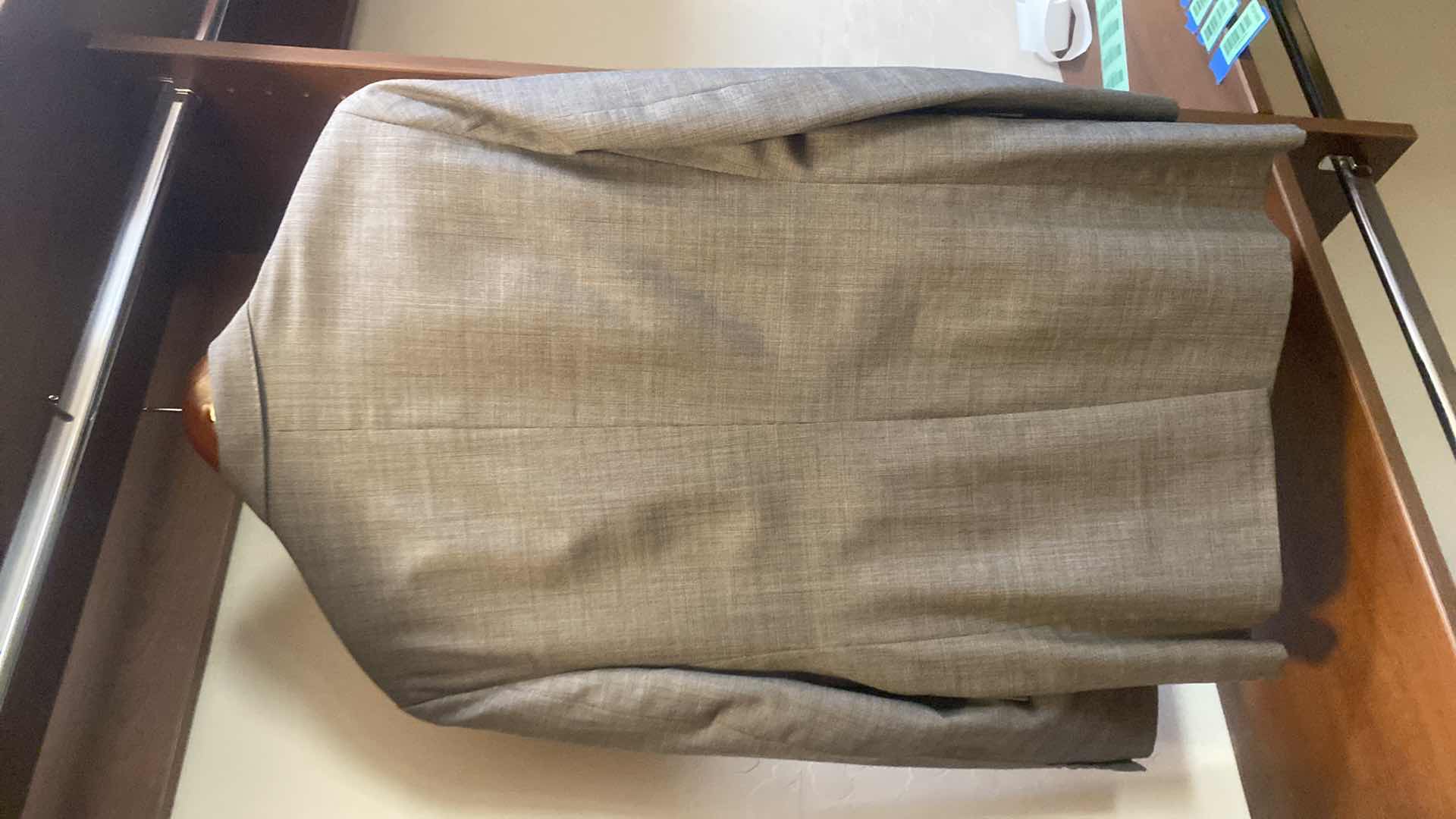 Photo 1 of MENS GRAND CUSTOM SUIT 100%WOOL MADE IN HONG KONG EST SIZE JACKET 40/42 PANTS 33/34