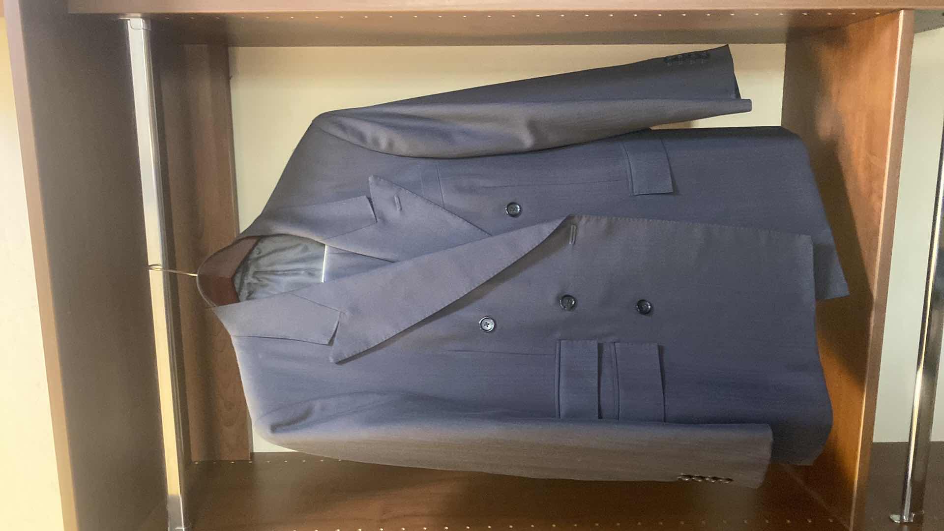 Photo 1 of MENS GRAND CUSTOM SUIT 100%WOOL MADE IN HONG KONG EST SIZE JACKET 40/42 PANTS 33/34