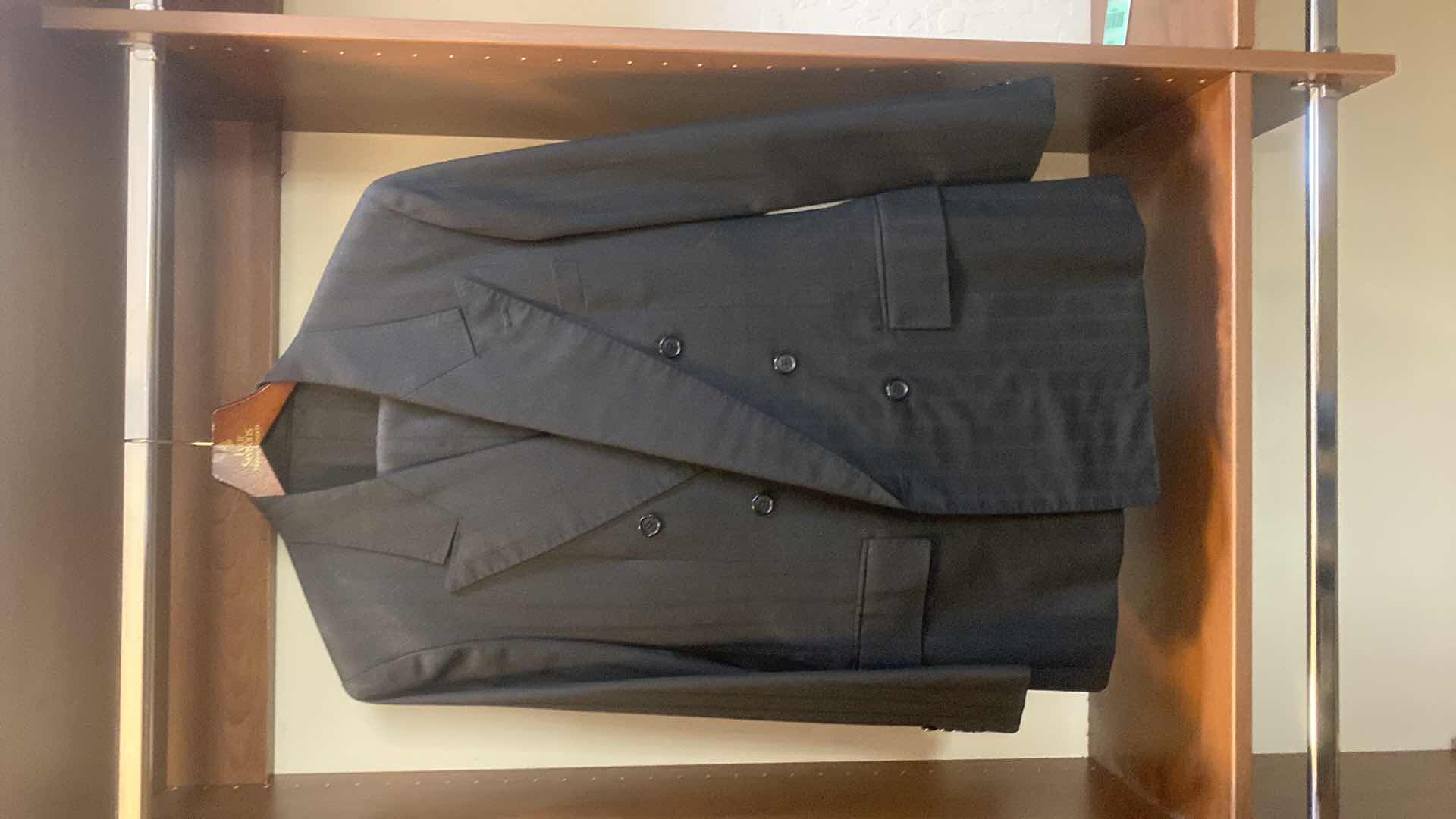 Photo 1 of MENS GRAND CUSTOM SUIT 100%WOOL MADE IN HONG KONG EST SIZE JACKET 40/42 PANTS 33/34