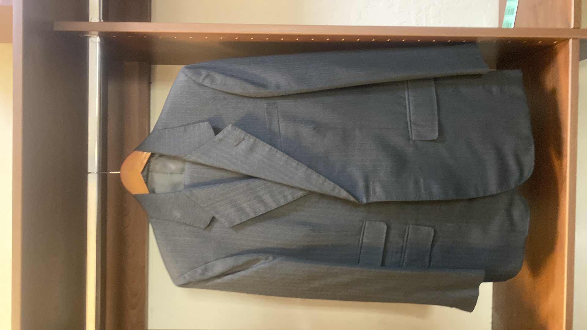 Photo 1 of MENS GRAND CUSTOM SUIT 100%WOOL MADE IN HONG KONG EST SIZE JACKET 40/42 PANTS 33/34
