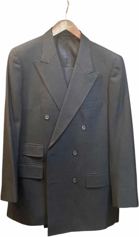 Photo 1 of MENS GRAND CUSTOM SUIT 100%WOOL MADE IN HONG KONG EST SIZE JACKET 40/42 PANTS 33/34