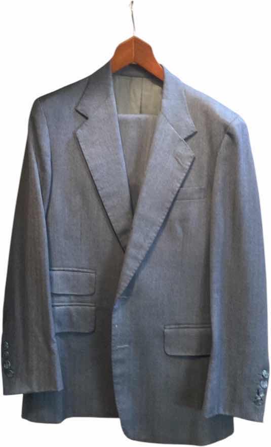 Photo 1 of MENS GRAND CUSTOM SUIT 100%WOOL MADE IN HONG KONG EST SIZE JACKET 40/42 PANTS 33/34