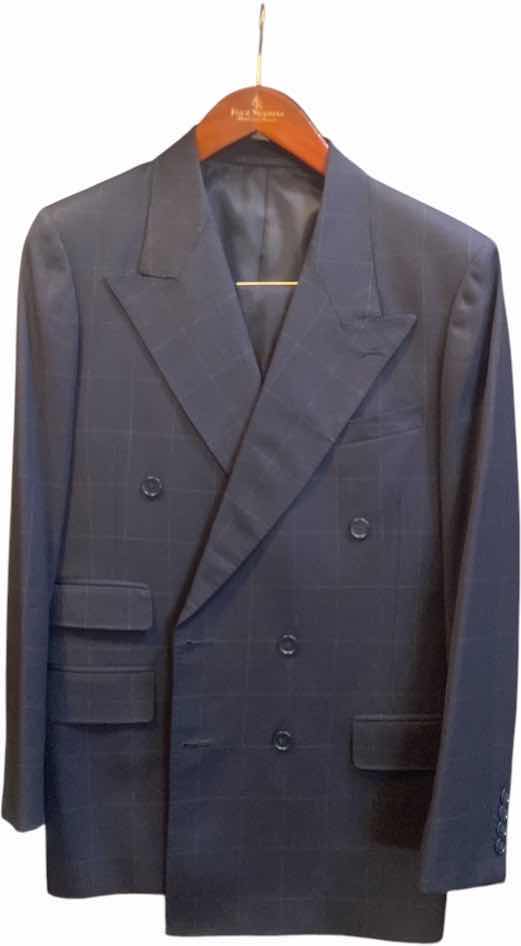 Photo 1 of MENS GRAND CUSTOM SUIT 100%WOOL MADE IN HONG KONG EST SIZE JACKET 40/42 PANTS 33/34