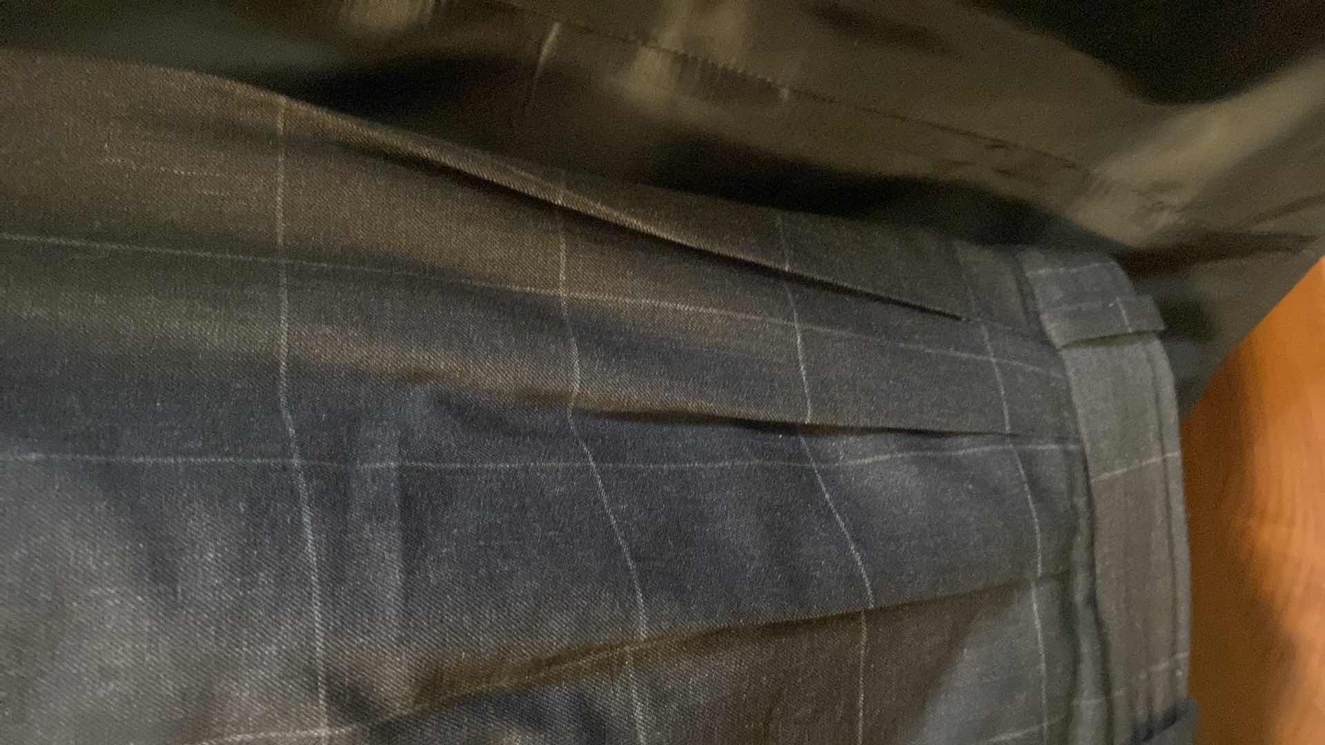 Photo 1 of MENS GRAND CUSTOM SUIT 100%WOOL MADE IN HONG KONG EST SIZE JACKET 40/42 PANTS 33/34