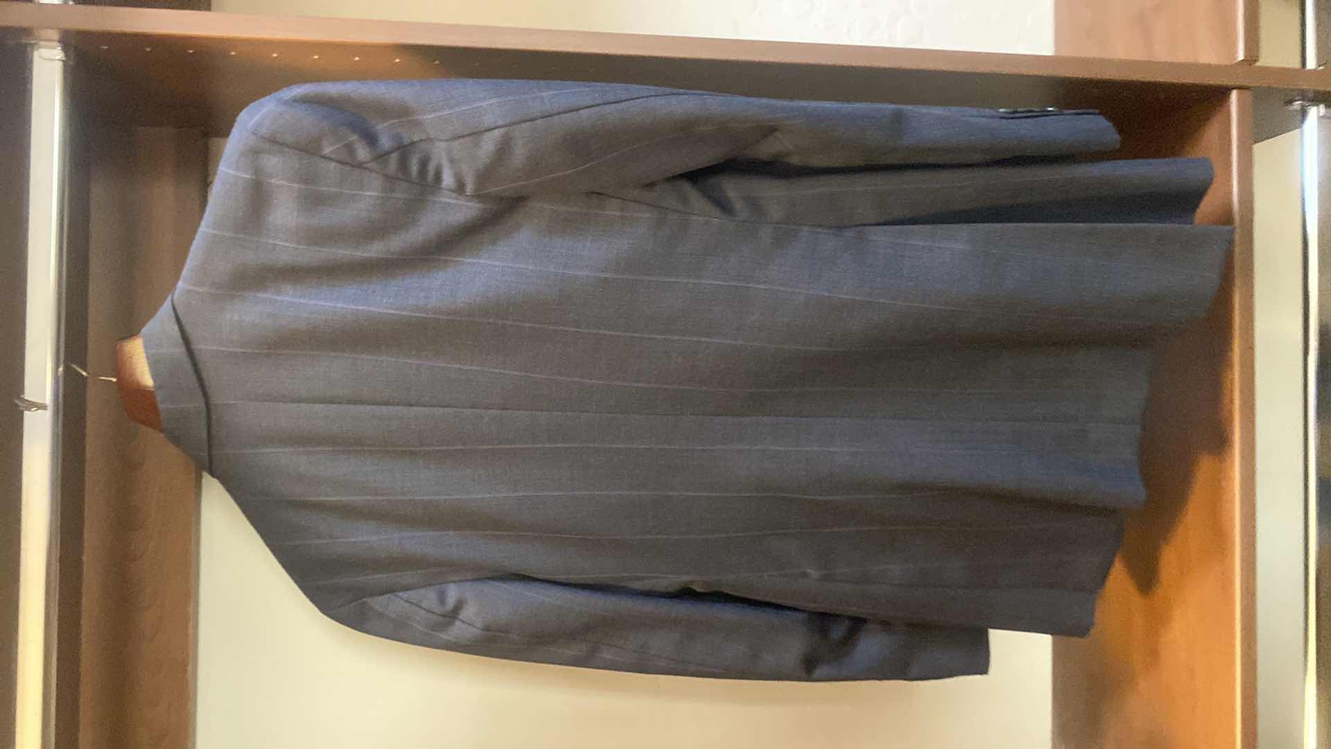 Photo 1 of MENS GRAND CUSTOM SUIT 100%WOOL MADE IN HONG KONG EST SIZE JACKET 40/42 PANTS 33/34