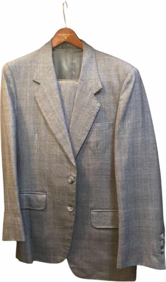 Photo 1 of MENS GRAND CUSTOM SUIT 100%WOOL MADE IN HONG KONG EST SIZE JACKET 40/42 PANTS 33/34