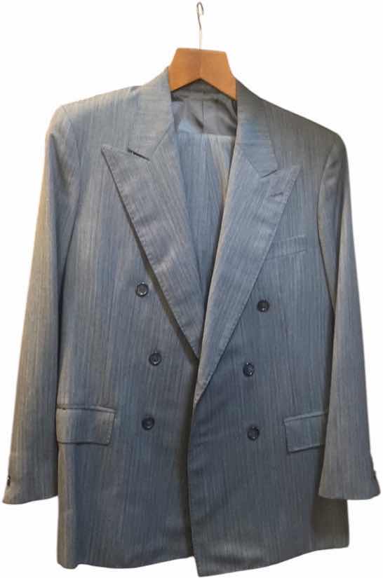 Photo 1 of MENS GRAND CUSTOM SUIT 100%WOOL MADE IN HONG KONG EST SIZE JACKET 40/42 PANTS 33/34