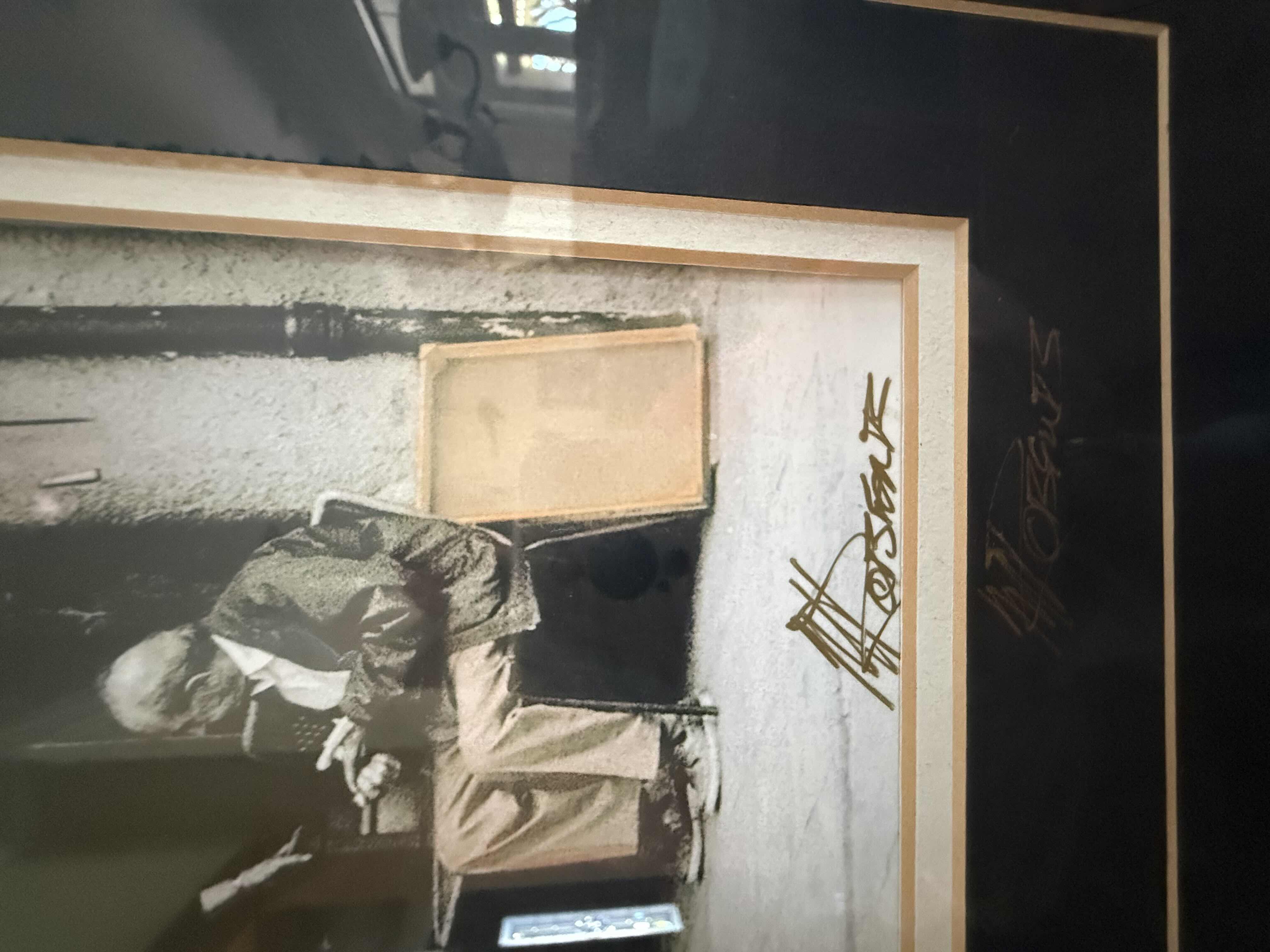 Photo 1 of CRACKLED GOLD FRAMED “ALIMENTARI” SIGNED BY MARTIN ROBERTS & NUMBERED ARTWORK 27” x 30”