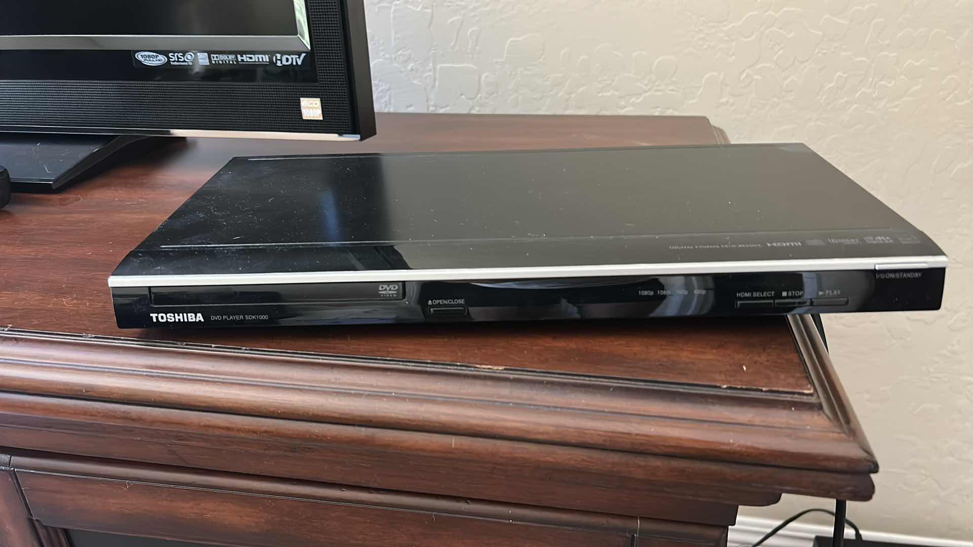 Photo 1 of TOSHIBA DVD PLAYER WITH HDMI OUTPUT AND DOLBY DIGITAL SUPPORT