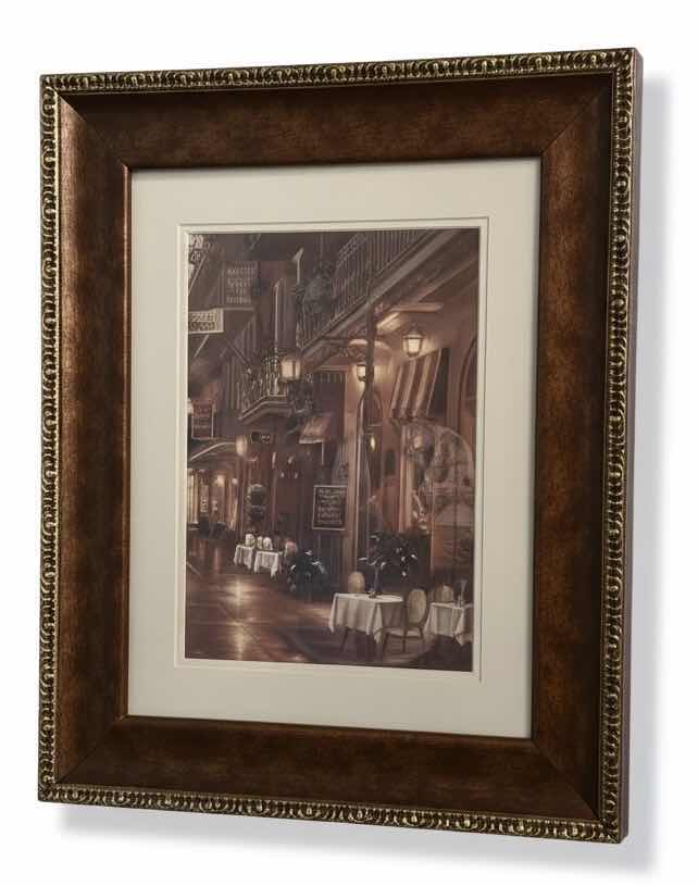 Photo 1 of DARK WOOD FRAMED ART PRINT TITLED “CARMEN LEGGIO NEW ORLEANS 1959” BY BETSY BROWN 22“ x H26”