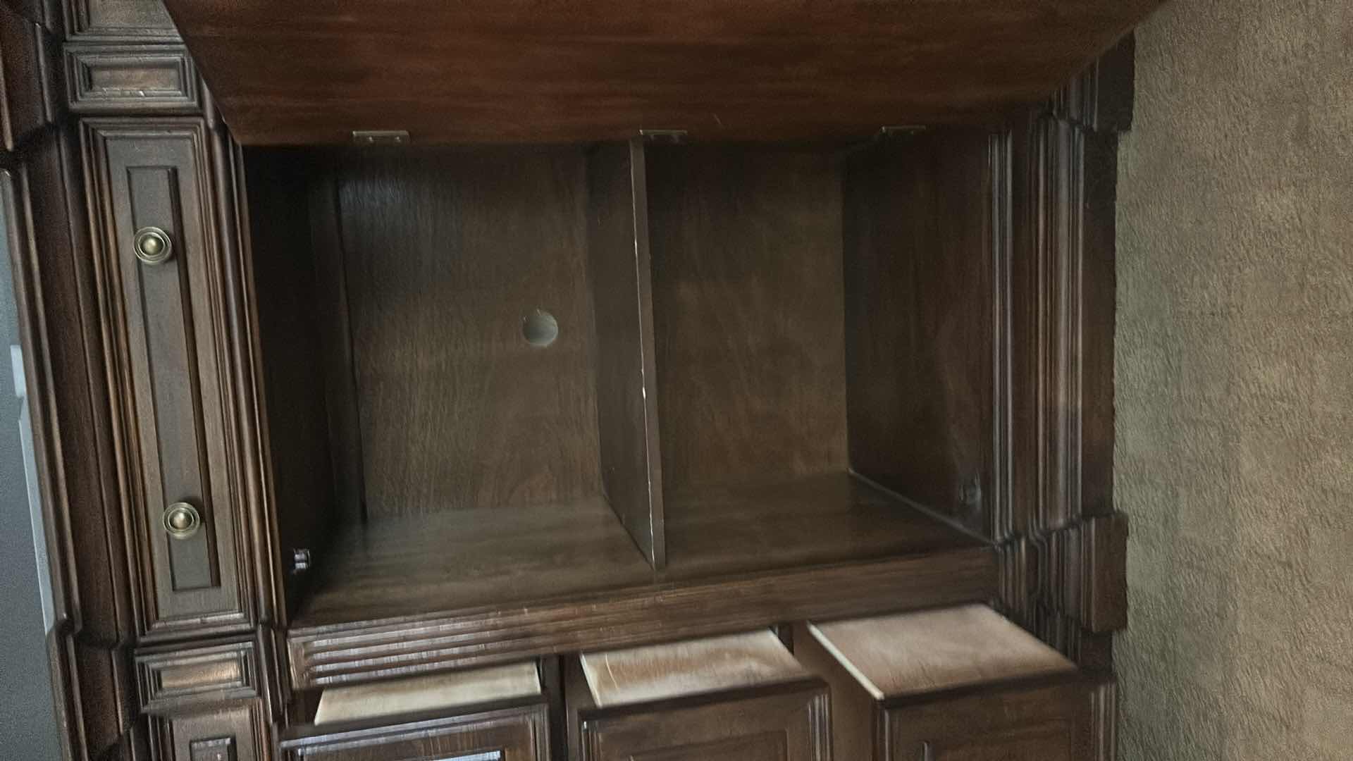 View 7 of MAHOGANY SIDEBOARD BUFFET W BRASS HARDWARE 6‘ x 20“ x H44 1/2“