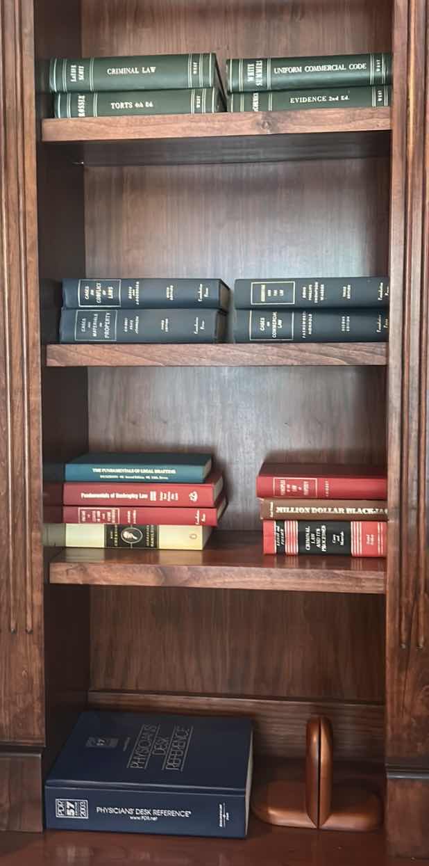 Photo 1 of 4 SHELVES OF HARDCOVER BOOKS & BOOKENDS