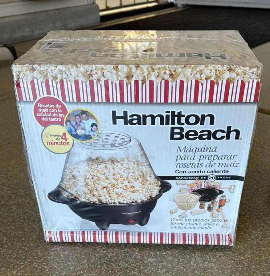 Photo 1 of NIB HAMILTON BEACH ICE TEA MAKER & POPCORN POPPER