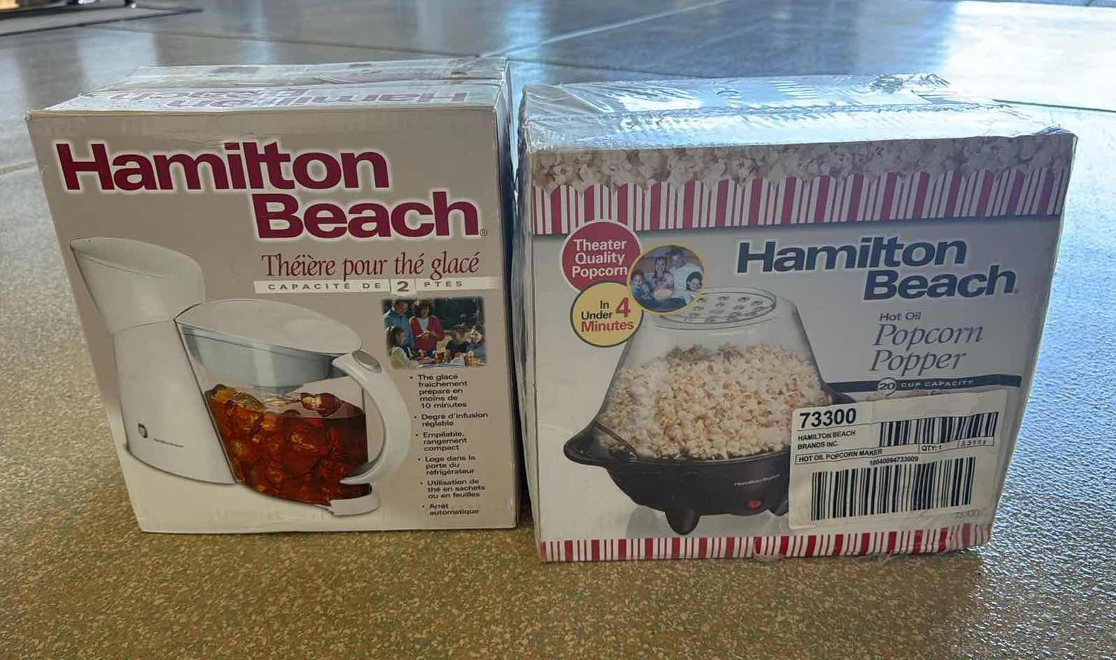 Photo 1 of NIB HAMILTON BEACH ICE TEA MAKER & POPCORN POPPER