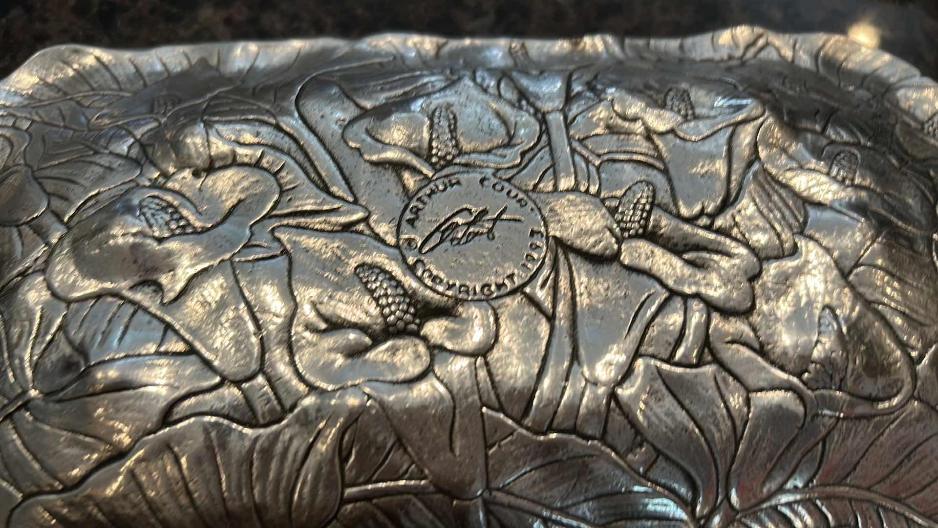 Photo 1 of 7 DECORATIVE METAL SERVING BOWLS, TRAYS AND BASKETS