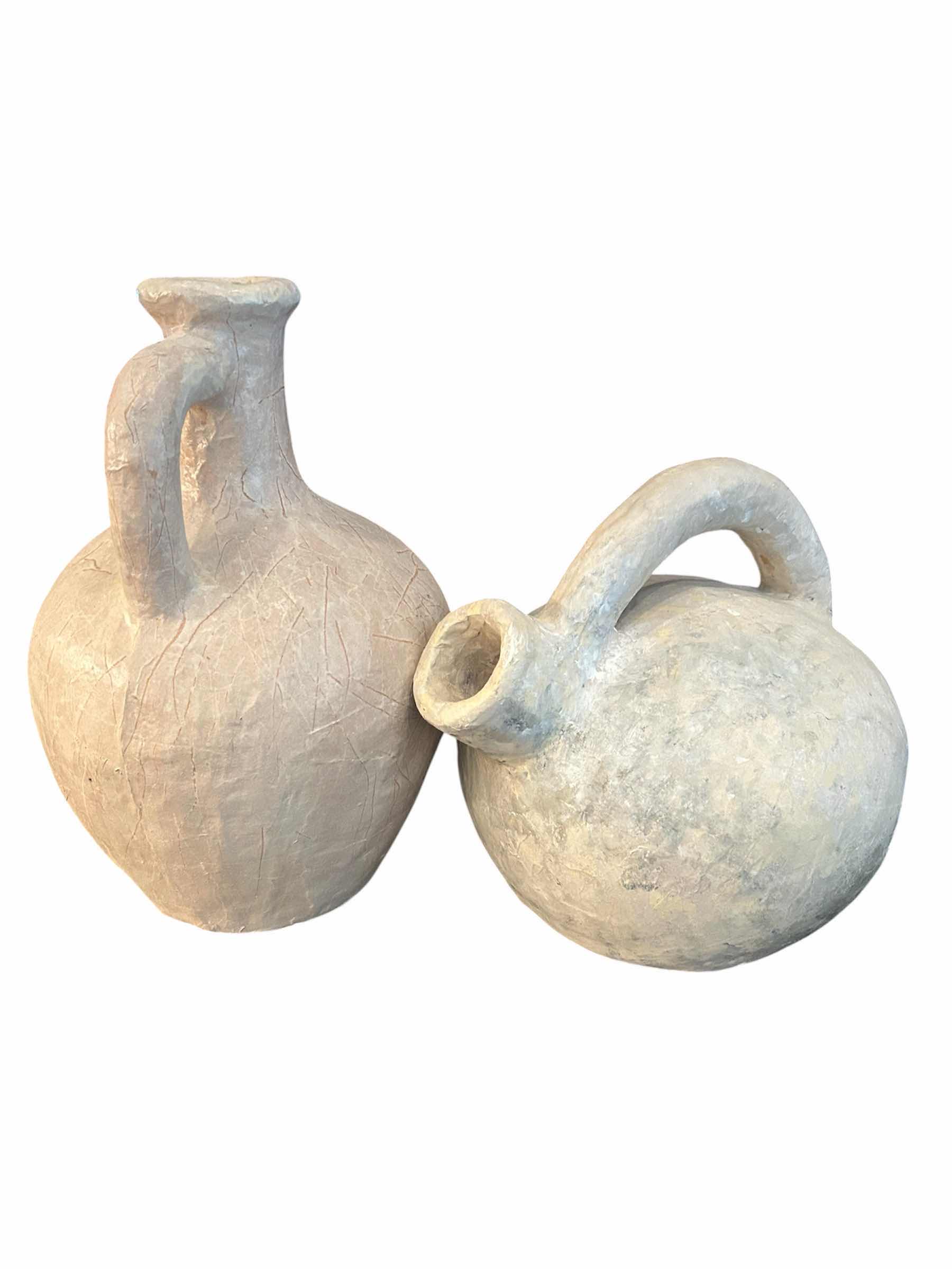 Photo 1 of 2- RESIN GREEK INSPIRED MERCANA JUGS H 14" 11"