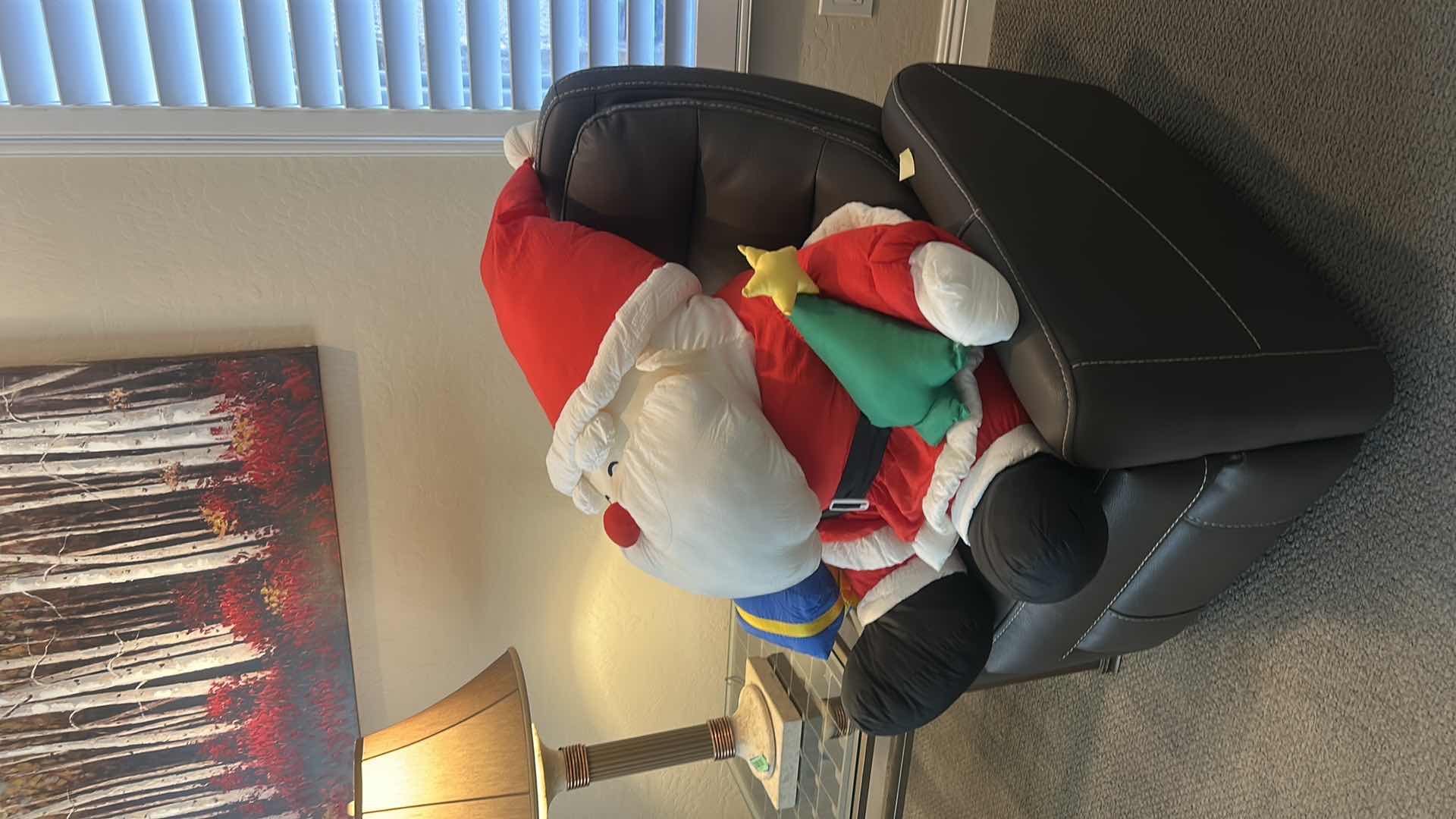 Photo 1 of LARGE PLUSH 4’ SANTA CLAUS CHRISTMAS DECOR