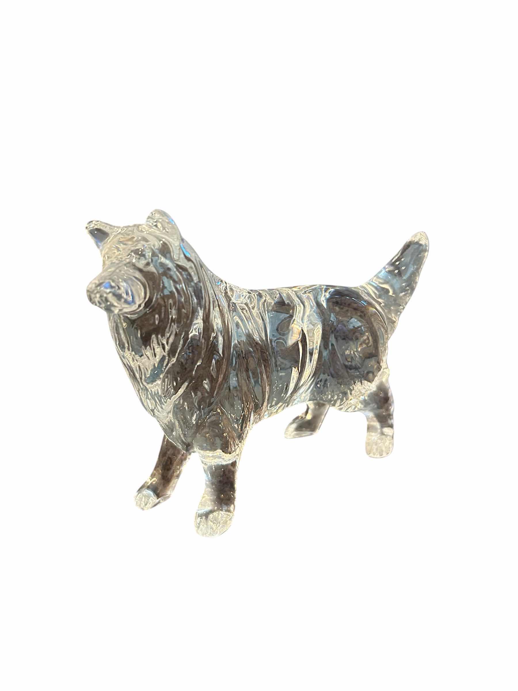 Photo 1 of COLLECTABLE BACCARAT CLEAR CRYSTAL ZODIAC DOG FROM 2006 BELLAGIO H 6"