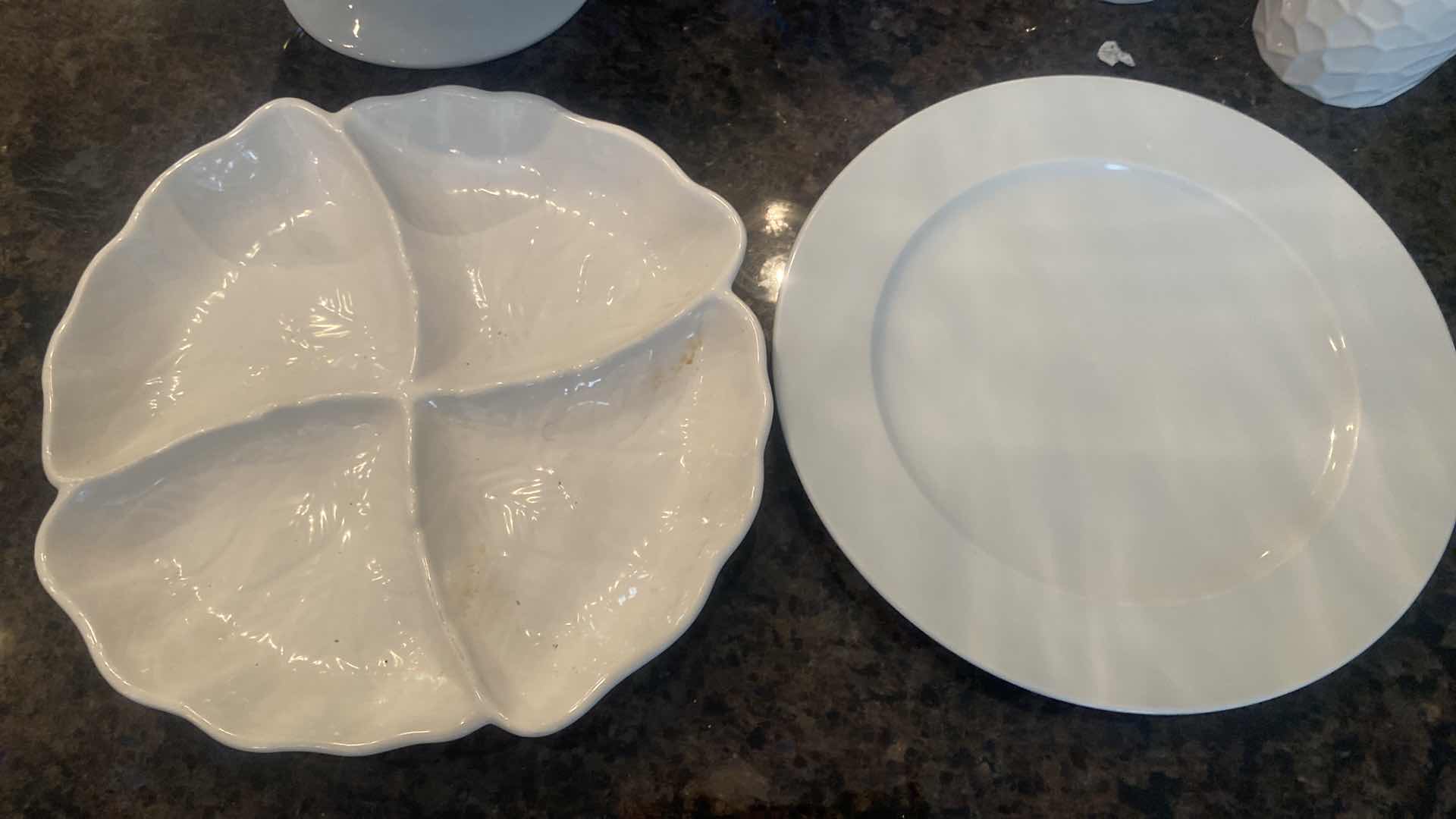 Photo 1 of 8-WHITE CERAMIC SERVE WARE & POTS