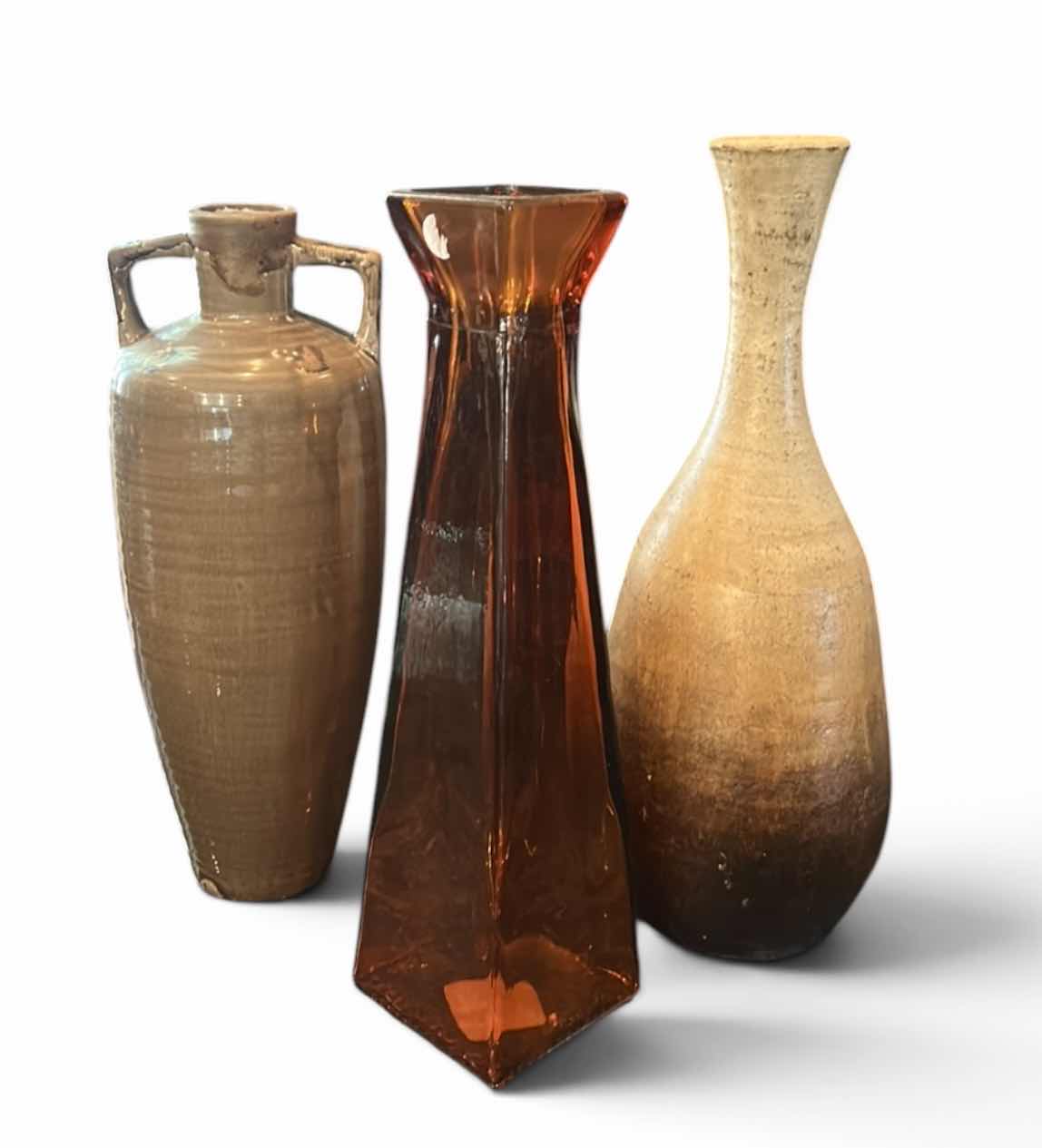 Photo 1 of 3 PIECE HOME DECOR - VASES (TALLEST H18”)