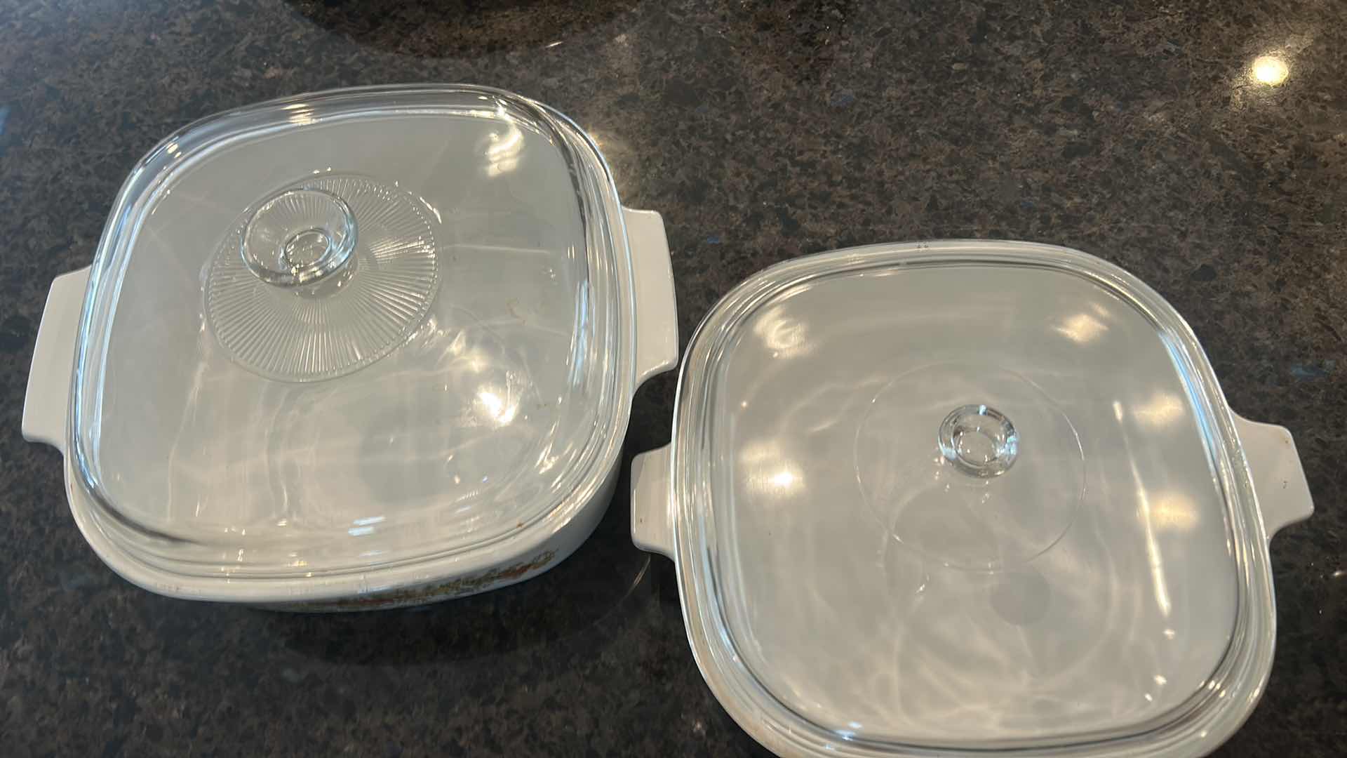 Photo 1 of VINTAGE CORNING WARE- LIDDED CASSEROLE DISHES AND SAUCE PANS