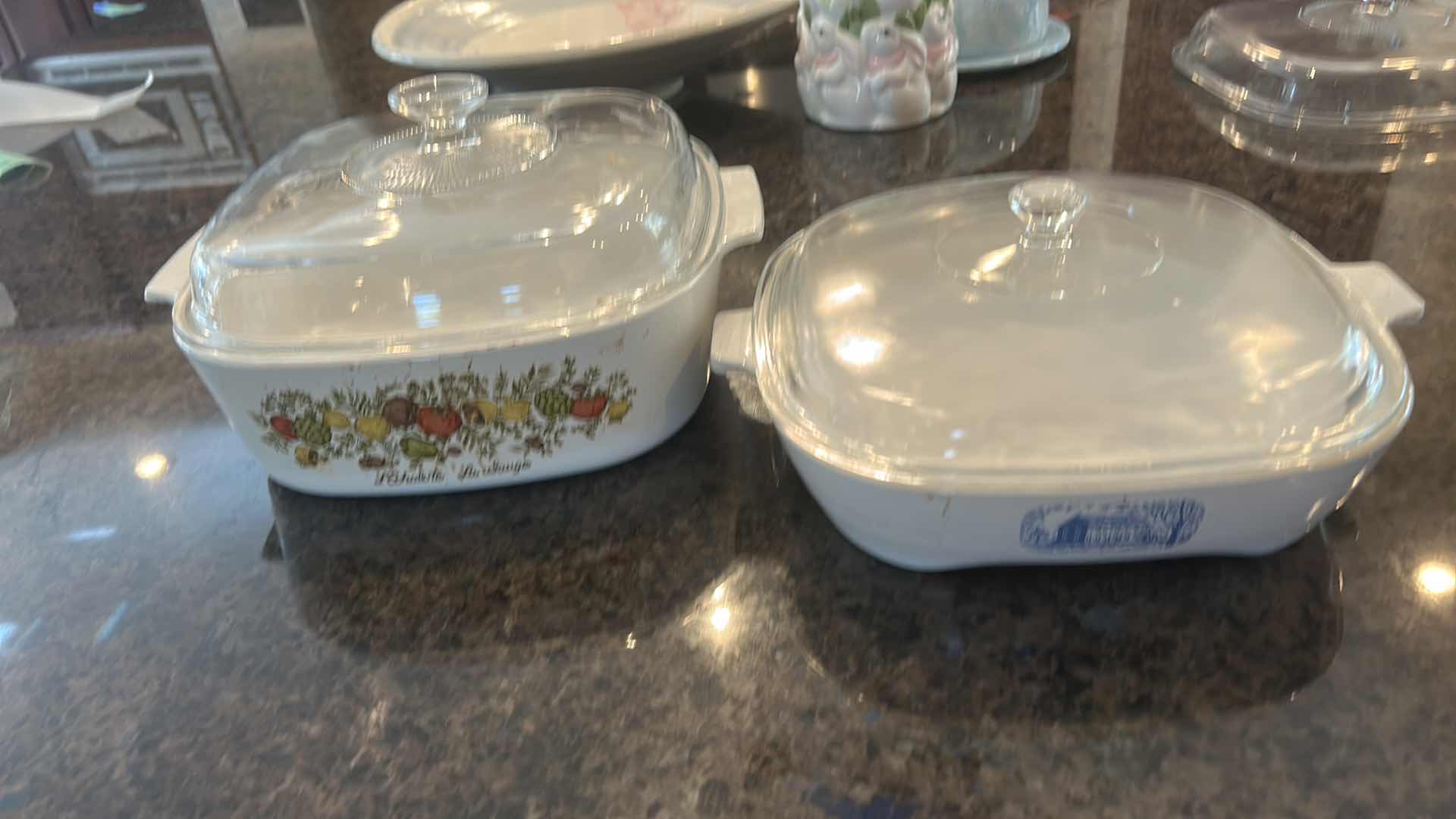 Photo 1 of VINTAGE CORNING WARE- LIDDED CASSEROLE DISHES AND SAUCE PANS