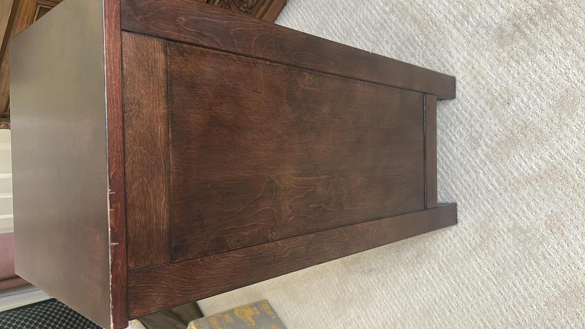 Photo 1 of MORECOTT LINEN CABINET W CHOCOLATE COLORED MDF FINISH 13" X 13" H 32"