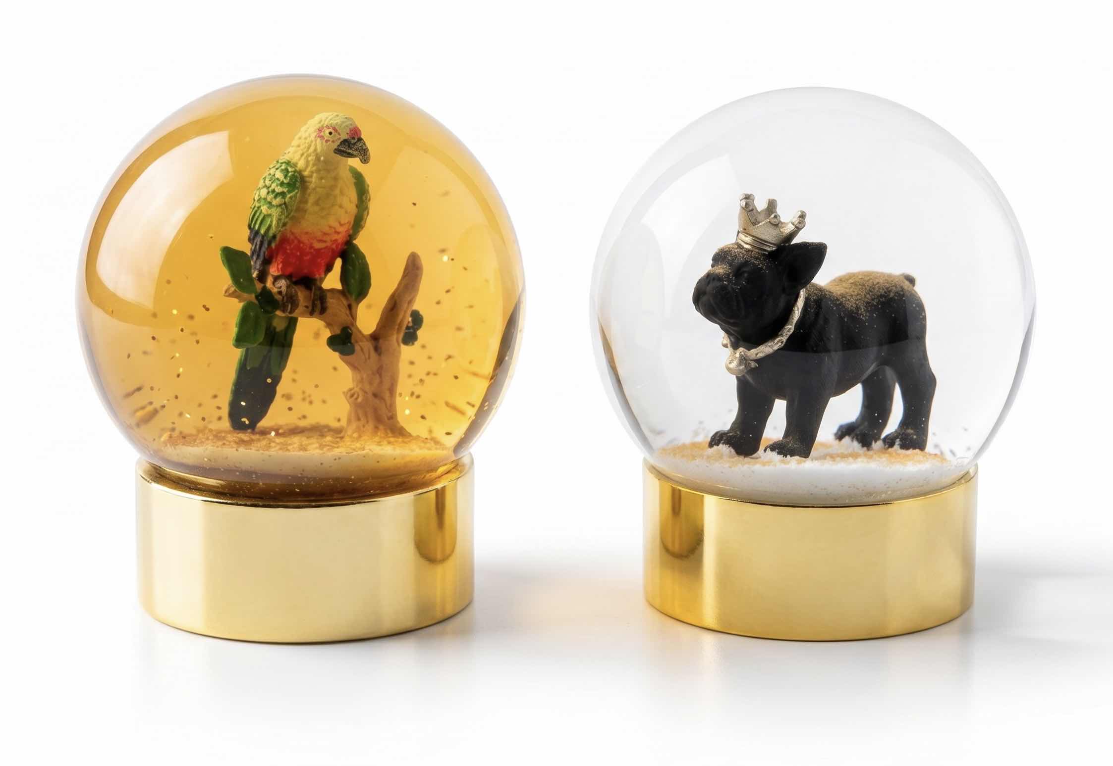 Photo 1 of 2 COLLECTIBLE GLITTER GLOBES H5”