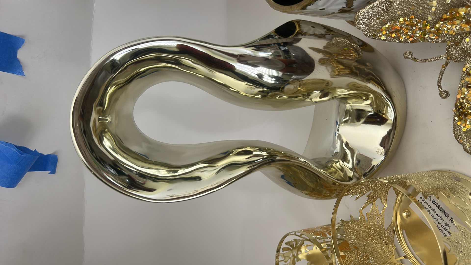 Photo 1 of 5 PC GOLD TONE HOME DECOR (TALLEST H12”)