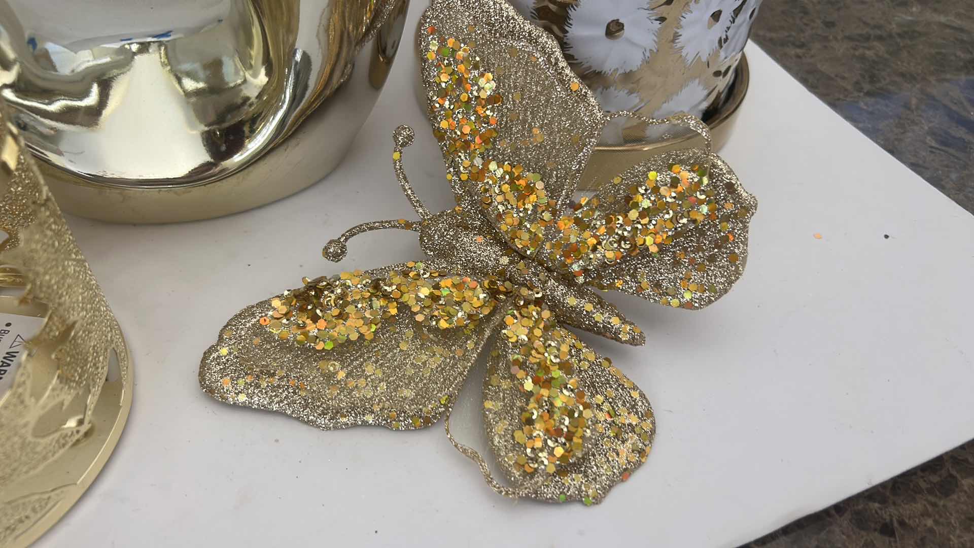 Photo 1 of 5 PC GOLD TONE HOME DECOR (TALLEST H12”)