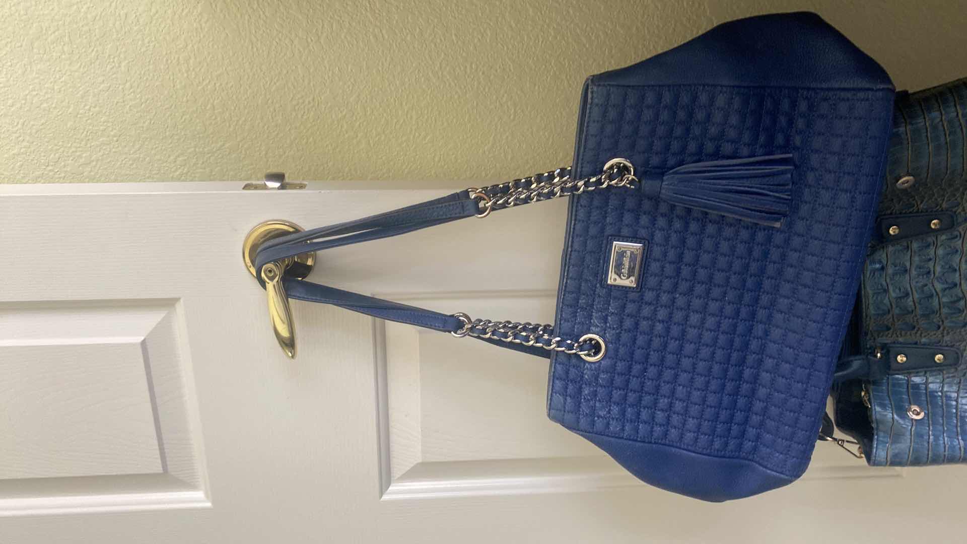 Photo 1 of 2-BLUE & 1 GREEN SEQUIN HANDBAGS
