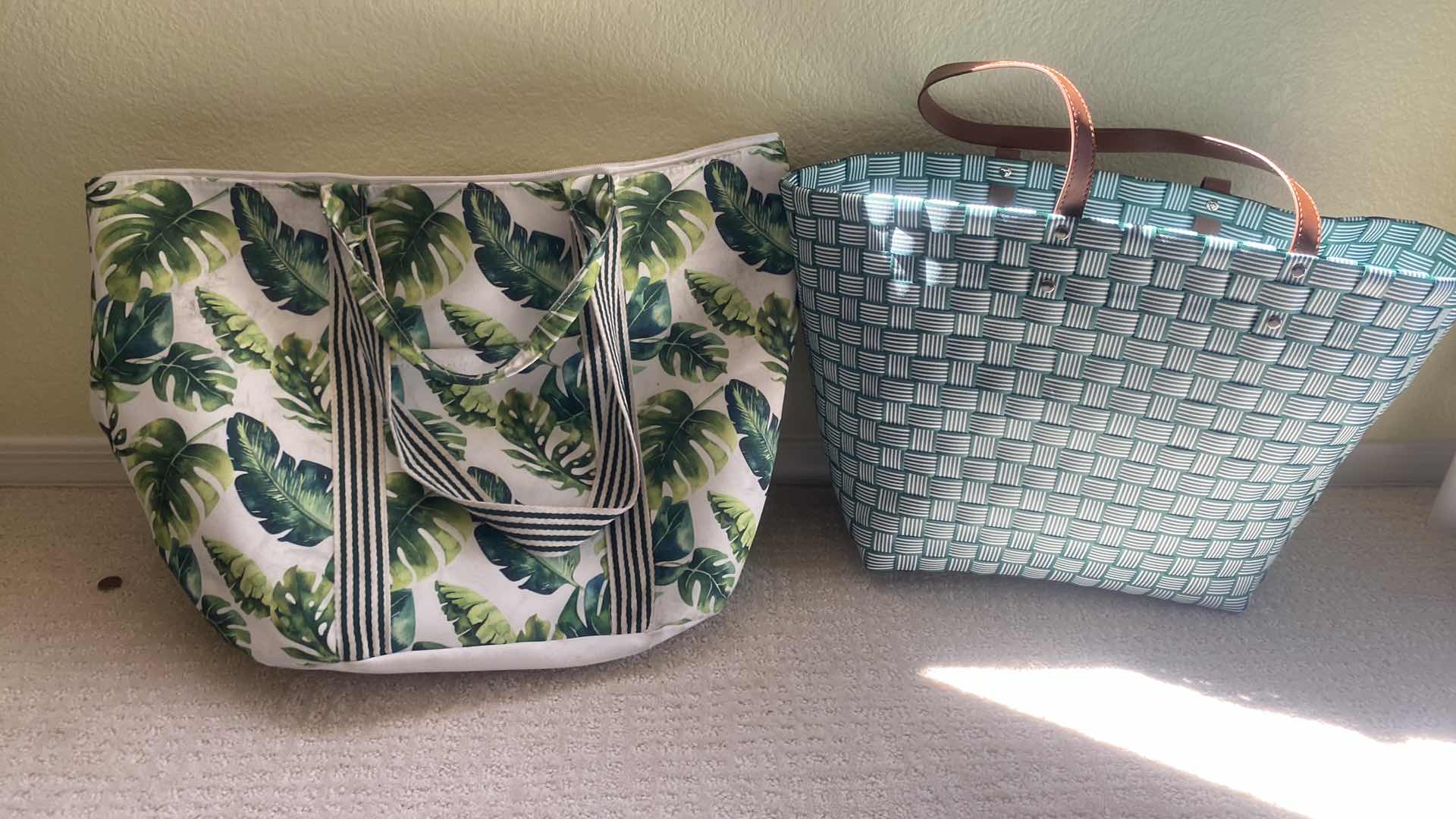 Photo 1 of 2-BEACH TOTES & 1 HANDBAG