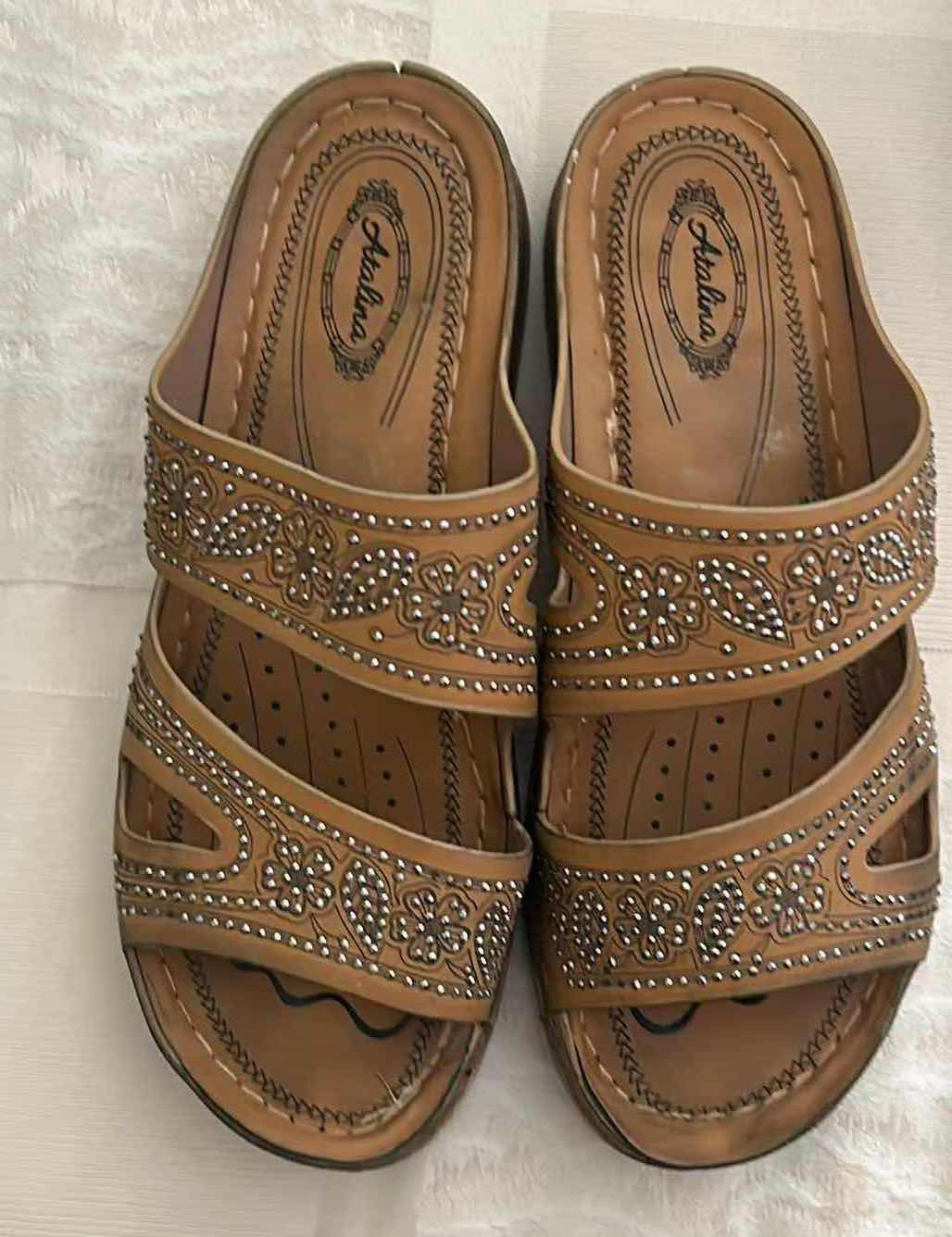 Photo 1 of 6- FLEX STEP ANDIAMO ATALINA SANDALS SIZE 7
