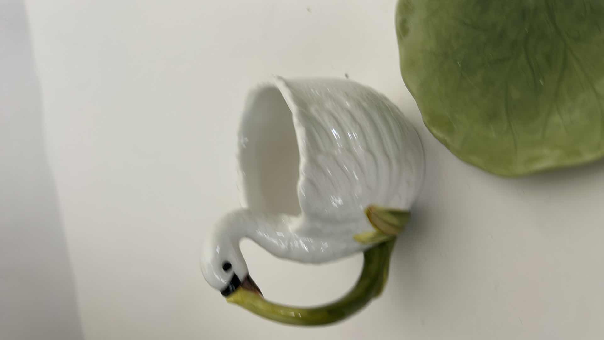 Photo 1 of SWAN AND LOTUS TEACUP/COFFEE CUP WITH SPOON AND MINI FORMALITIES TEAPOT